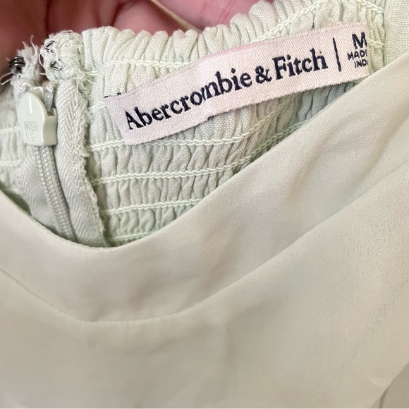 Abercrombie & Fitch Draped Long Sleeve Chiffon Dress - Picture 4 of 7